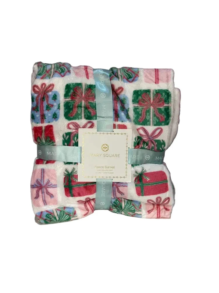 Wrapped in Cheer Fleece Blanket - Holiday Home Throw
