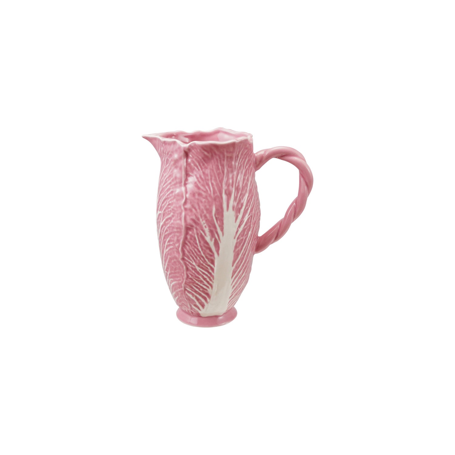 Seasonal - Home - Pitcher - Cabbage Shaped - Pink