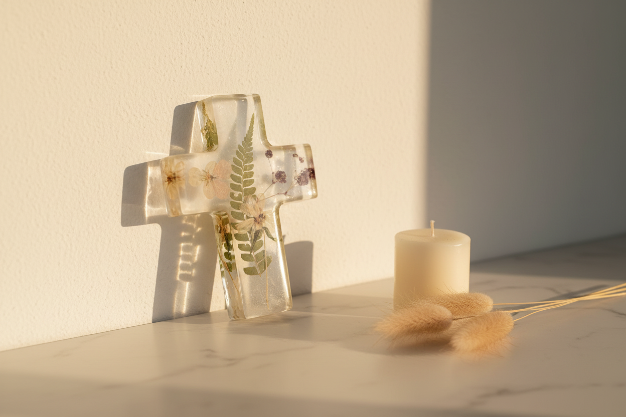 Dried Flower Resin Cross Lifestyle 2