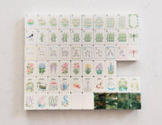 Garden-Inspired Acrylic Mahjong Tile Set - A Morning in Giverny, 160 Tiles