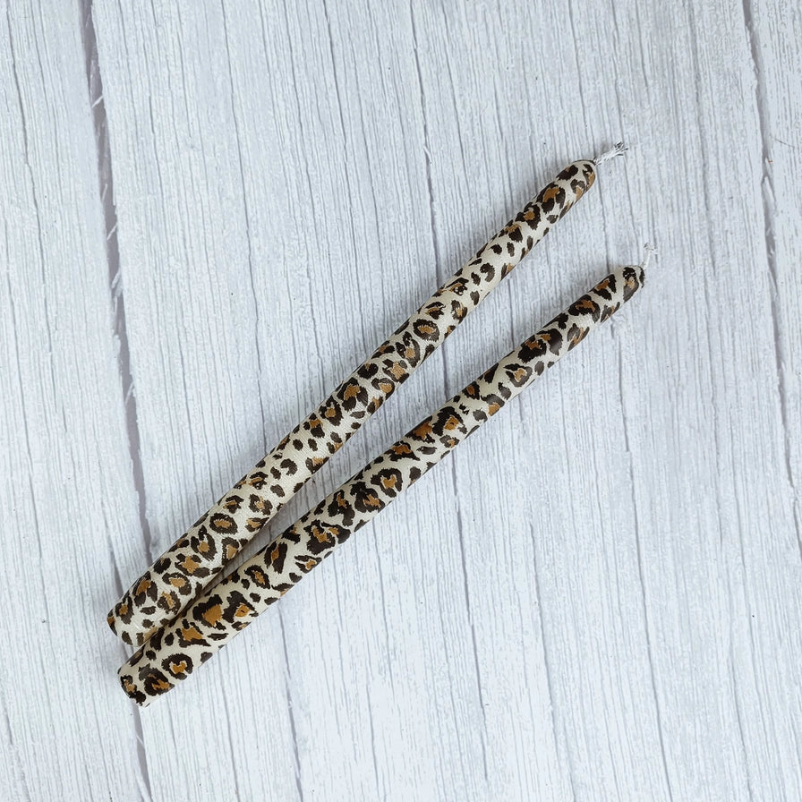 Candles - Leopard Print Taper - Pack-2