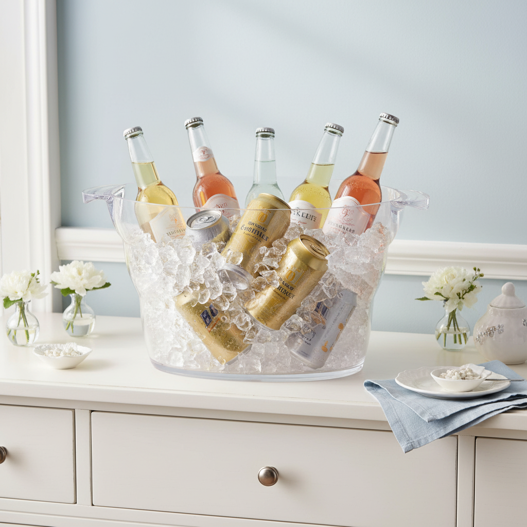 Elegant indoor beverage-tub lifestyle image