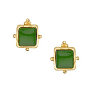 Charlotte Studs Emerald Green - Everyday Earrings