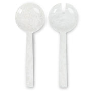 White Resin Salad Server - Oversized Sculptural Serveware