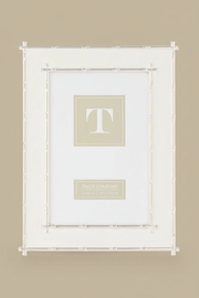 Gold Edged Bamboo Frame - Warm Taupe Background