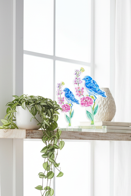 Bluebird of Happiness Acrylic Flower – Large