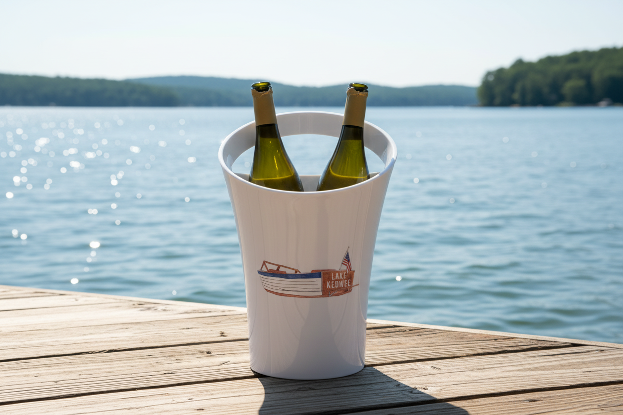 Lake Keowee Boat Wine & Ice Bucket