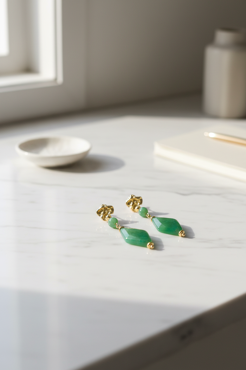 Lane Earrings Lifestyle - Countertop