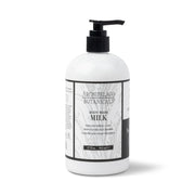 Archipelago Botanicals body wash milk bottle on a white background