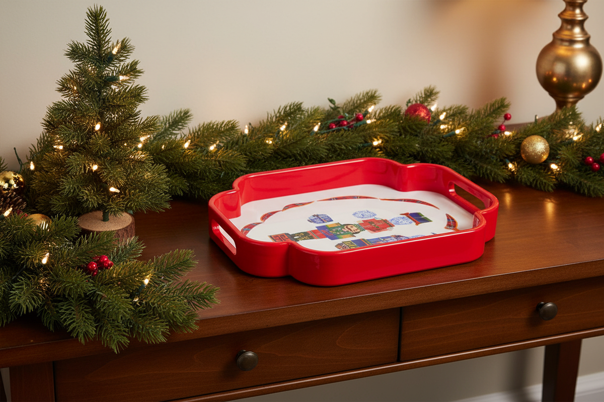 Nutcracker tray entryway lifestyle photo
