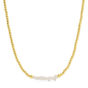 Jewelry - Necklace - 3 and 4mm Beaded - Pearls/Gold