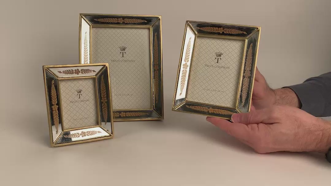 Load video: Frame - Mirrored Gold Leaf - 5x7