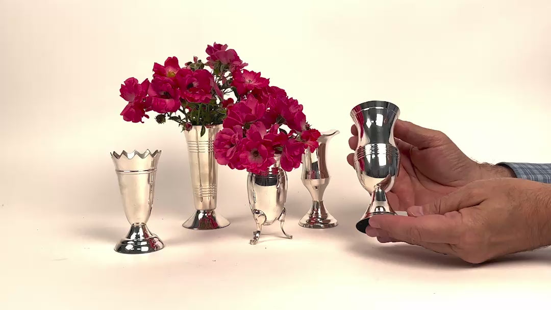 Load video: Vase - Silver Bud - Small