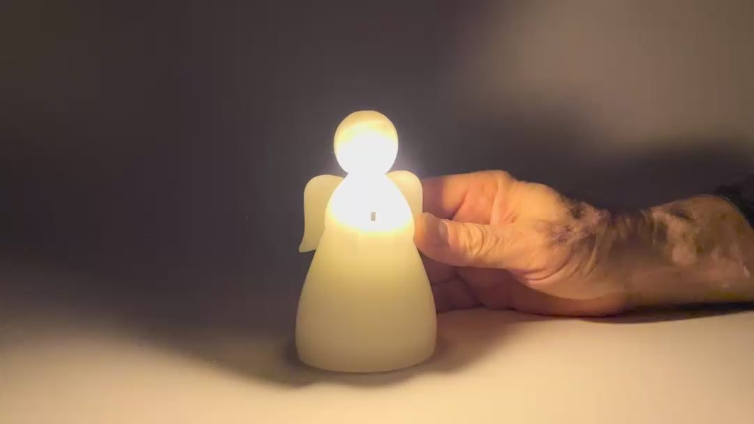 Load video: Candle - Angel - Flameless - LED