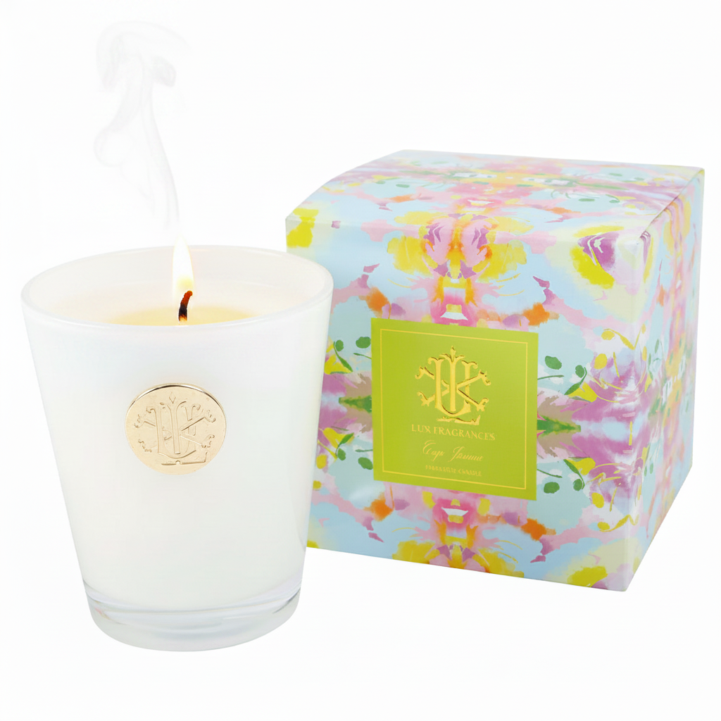 Product Photo - Different Angle- lux candle burning 