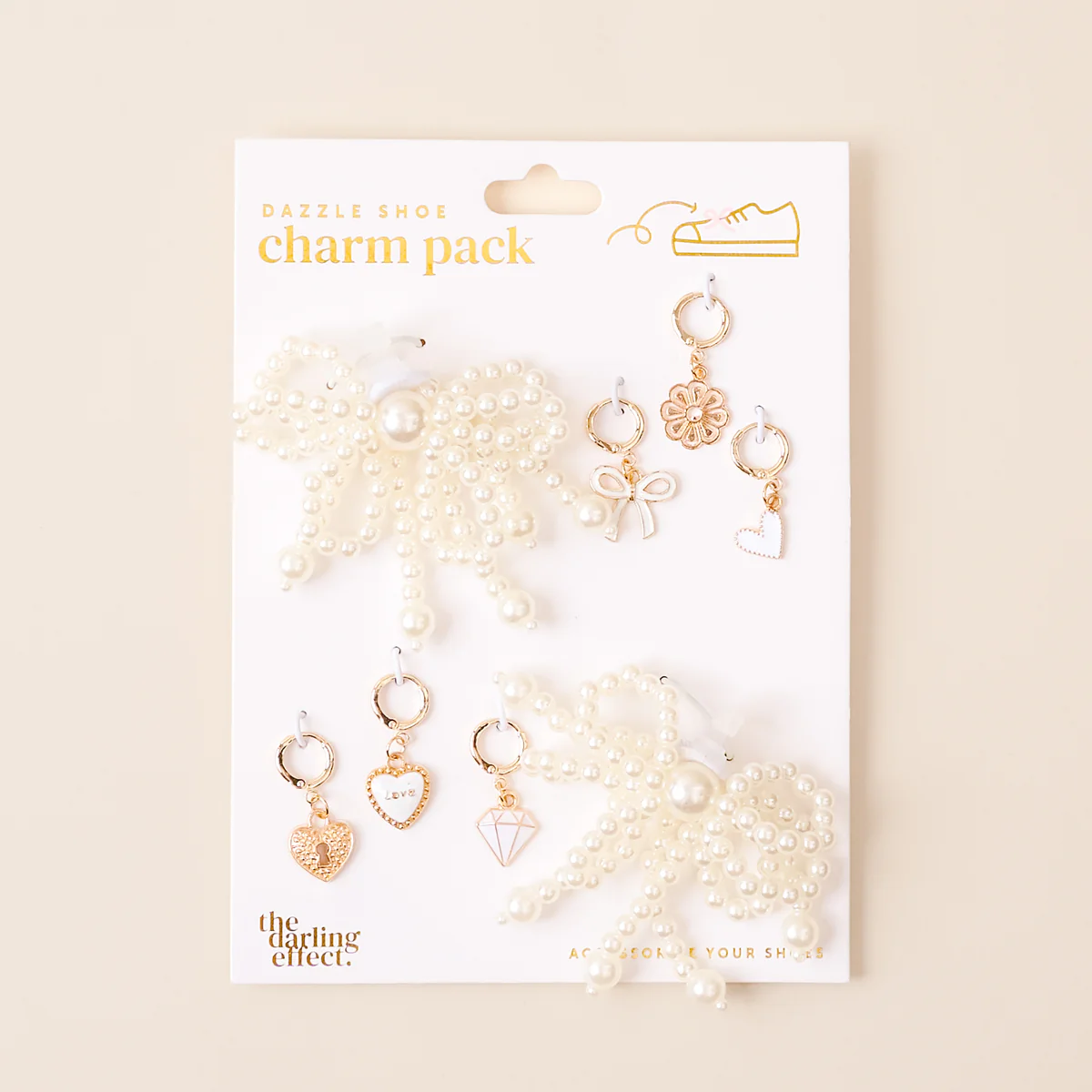 Accessories - Dazzle Shoe Charm Pack - Pretty in Pearl