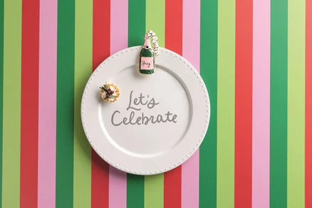 Simply Charming Platter - 12-Inch Dolomite Charm Holder