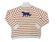 Gameday - Sweater - Half Zip Orange Stripe - XL