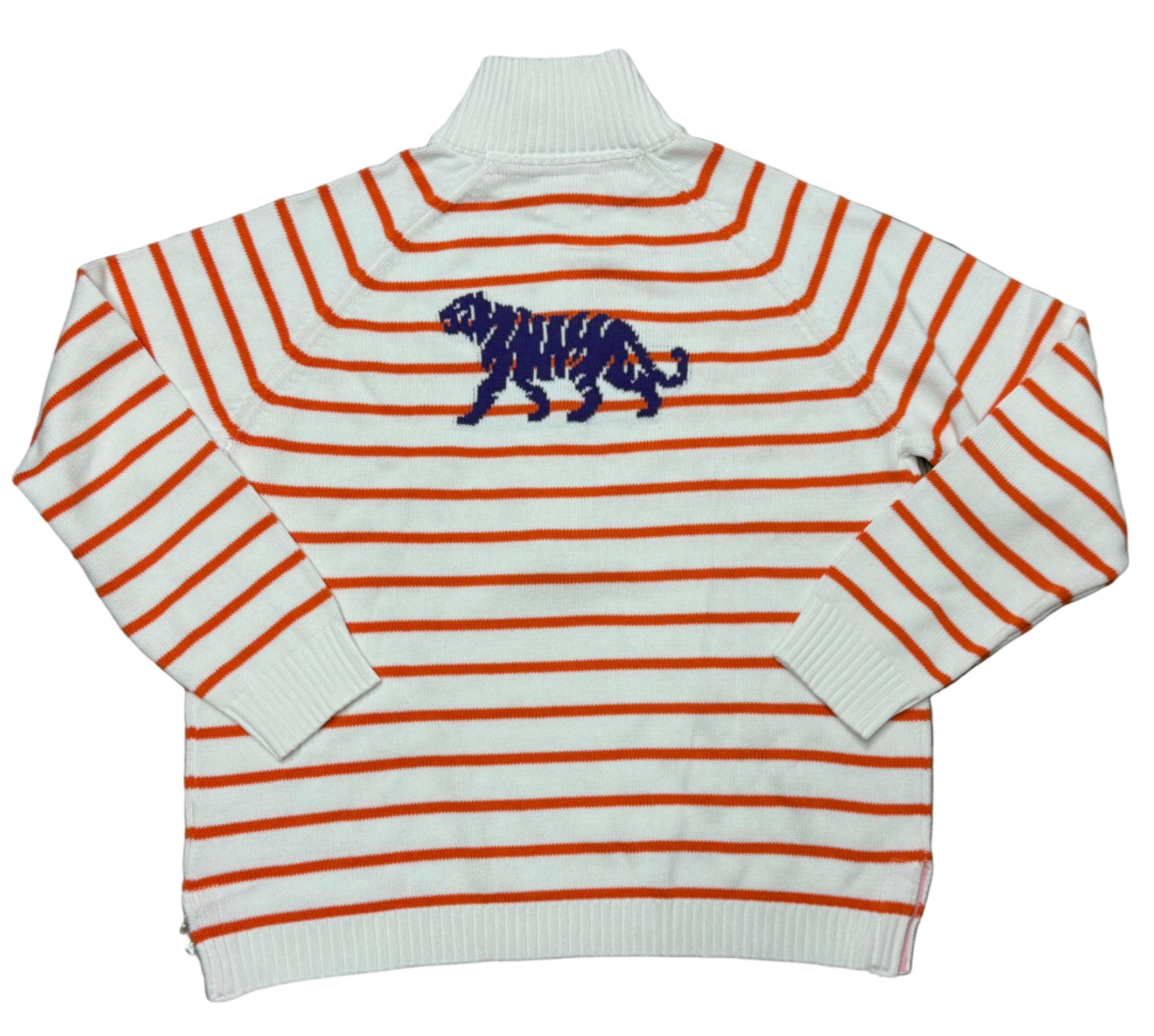 Gameday - Sweater - Half Zip Stripe - Large
