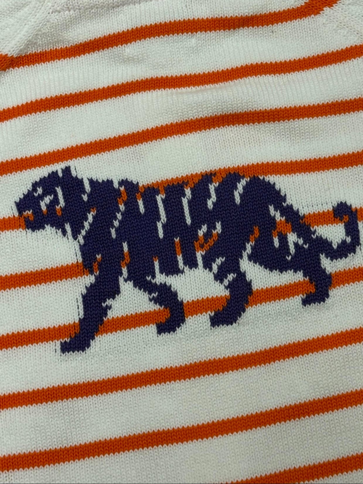 Gameday - Sweater - Half Zip Stripe - Large