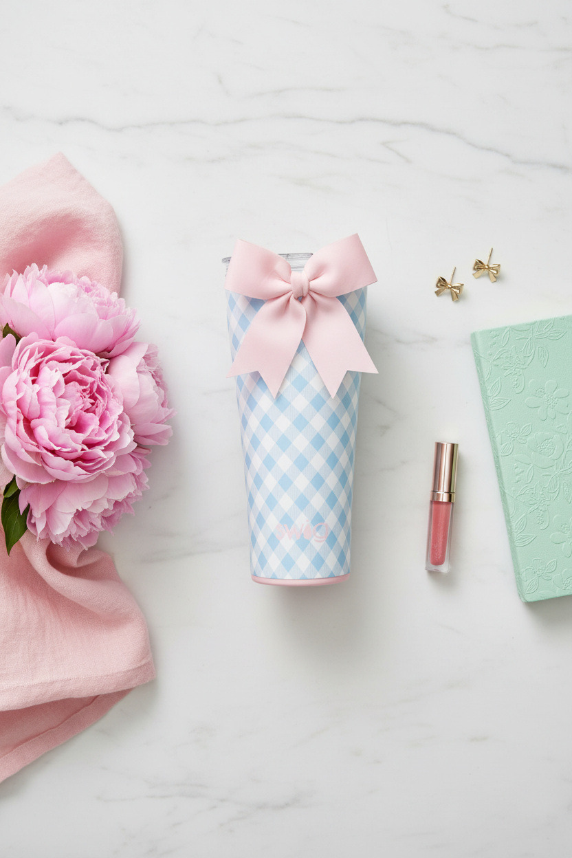 Swig Life Gingham Tumbler – Lifestyle
