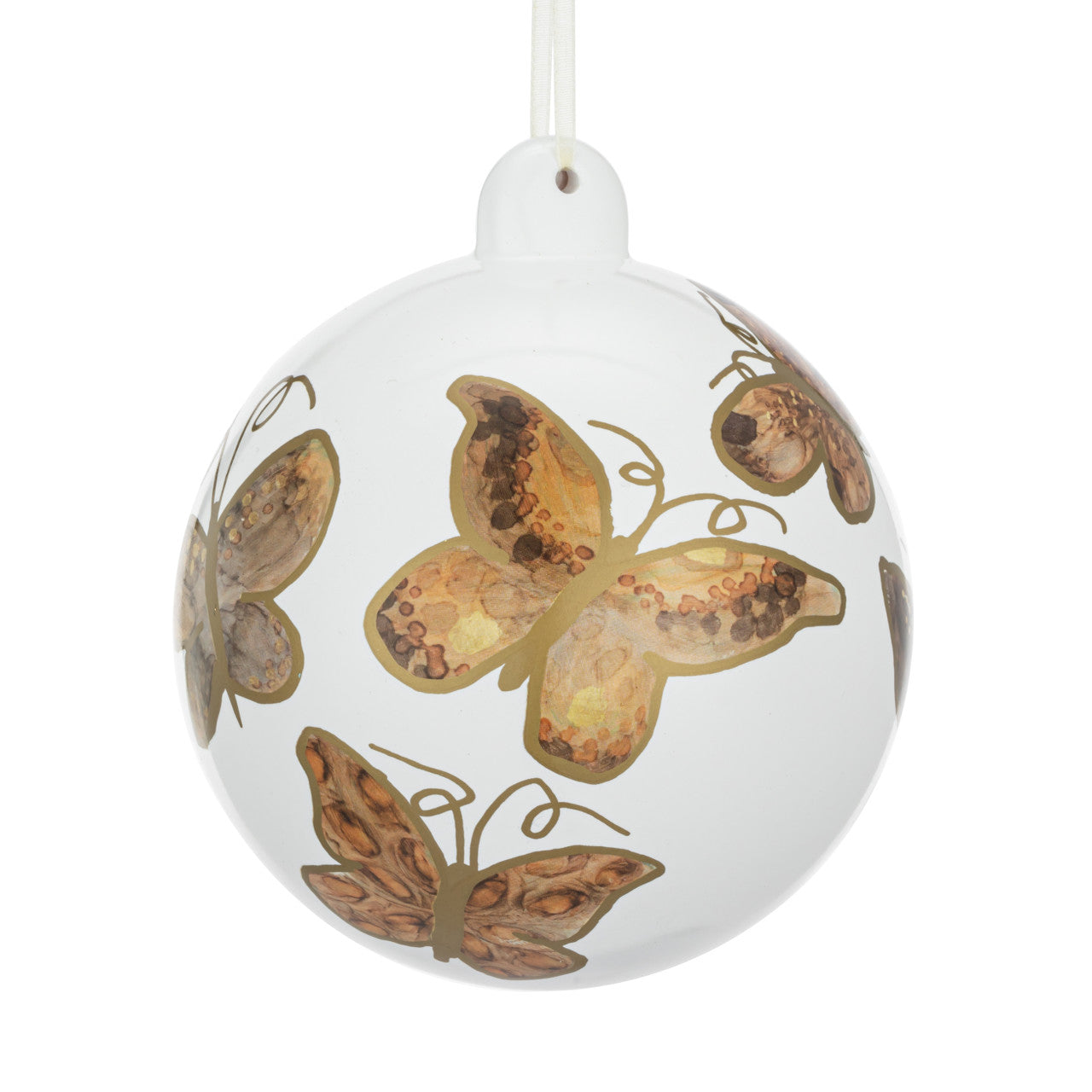 Seasonal - Ornament - Neutral Butterfly - Round