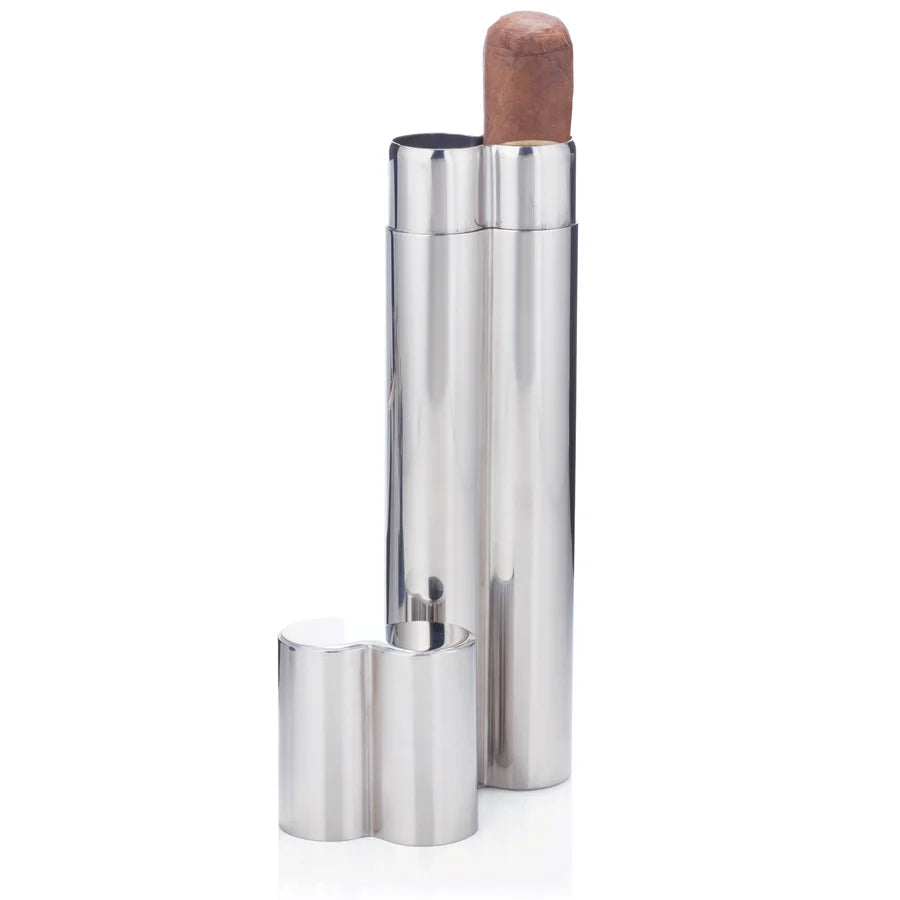 Cigar Holder - Stainless Steel - Double